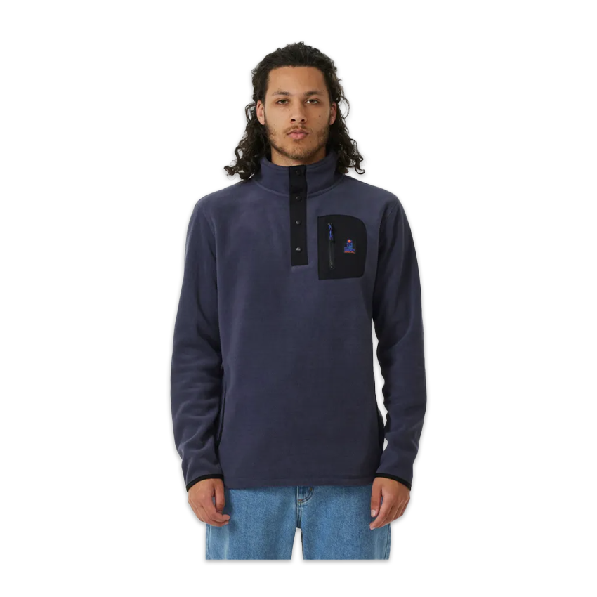 Pile Rip Curl Search Polar Fleece Crew Viola