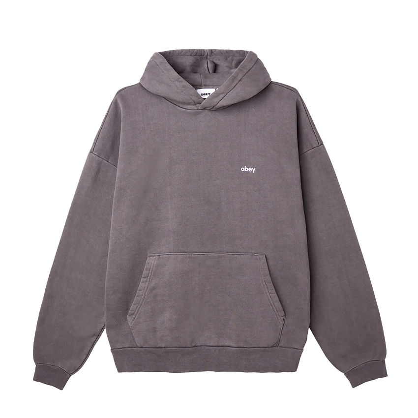 Felpa Obey Lowercase Pigment Hood Nero