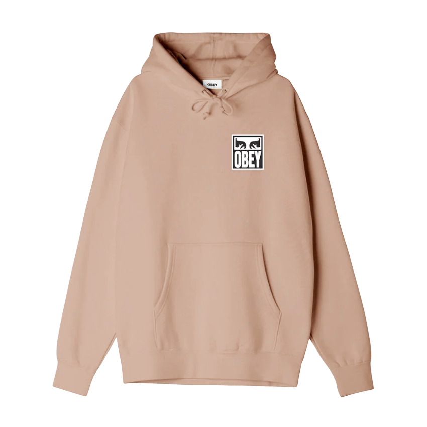 Felpa Obey Eyes Icon Hood Fleece Pesca