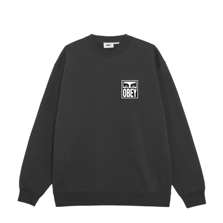 Felpa Obey Eyes Icon Crew Fleece Nero