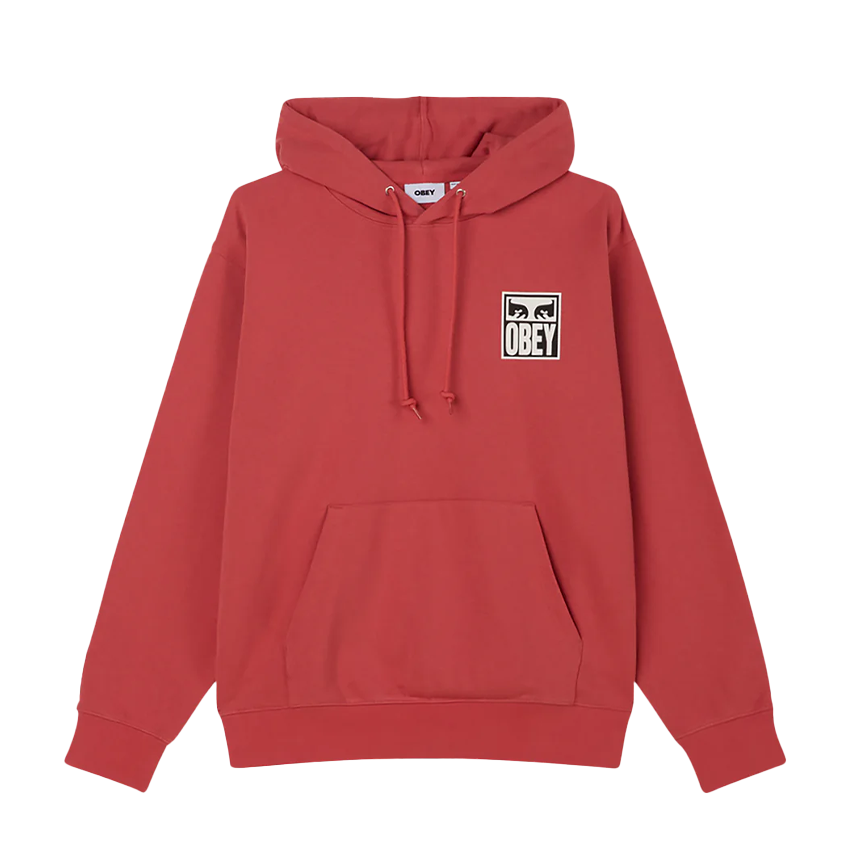 Felpa Obey Eyes Icon Hood Rosso