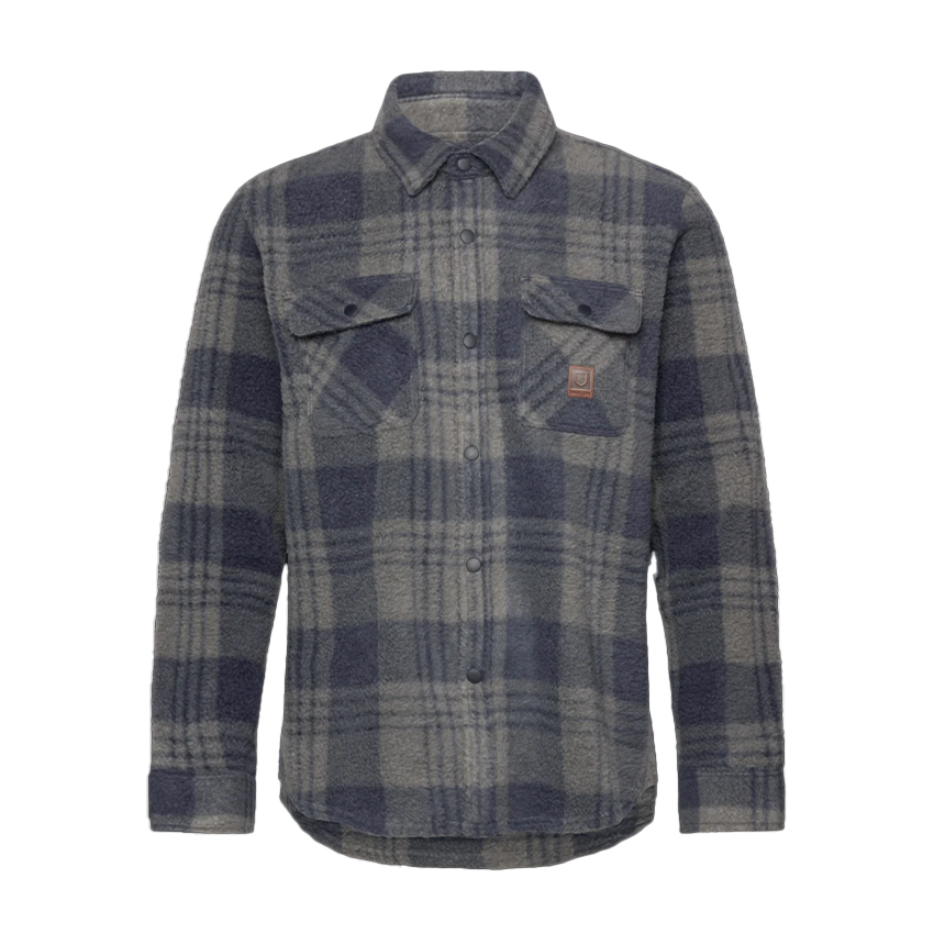 Camicia Brixton Bowery L/S Arctic Stretch Flee Blu