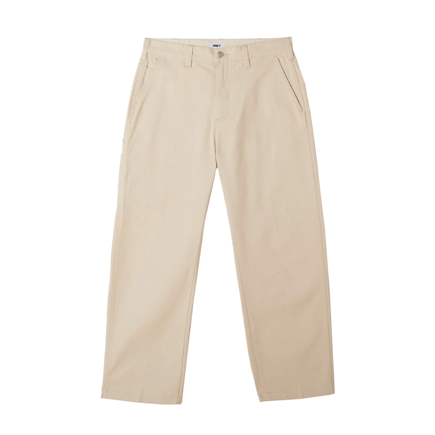 Pantaloni Obey Hardwork Carpenter Pant Beige