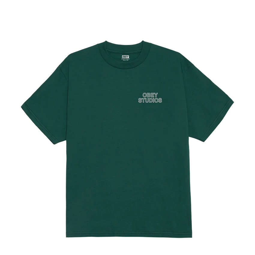 T-Shirt Obey Studios Palette Tee Verde