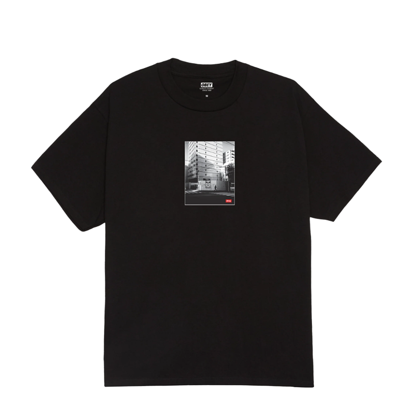 T-Shirt Obey Osaka Photo Tee Nero