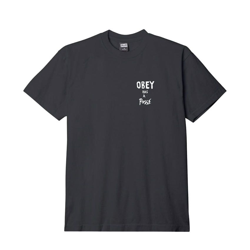 T-Shirt Obey Has A Posse Tee Nero