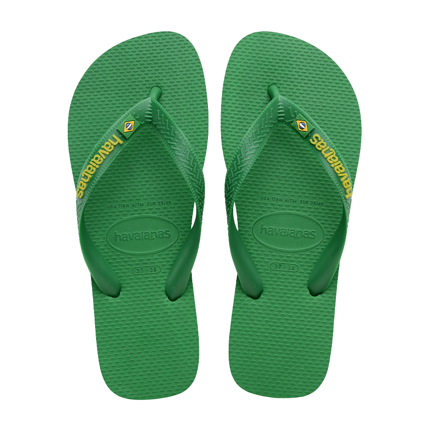 Infradito Havaianas Brasil logo Neon Verde