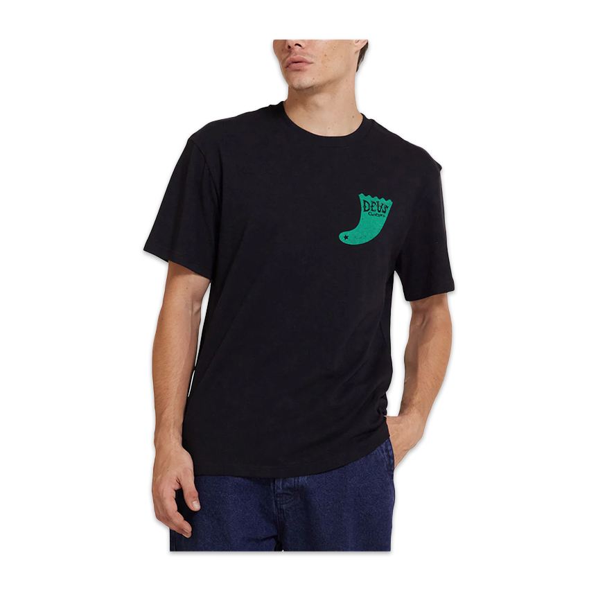 T-Shirt Deus Single Fin Tee Nero