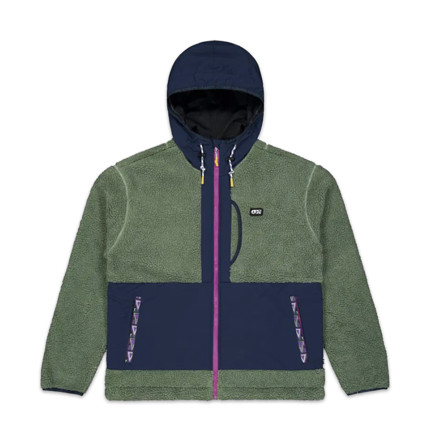 Pile Picture Pemberton Zip Fleece Verde