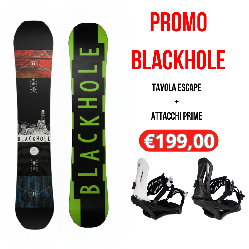 PROMO BLACKHOLE Escape Snow + Prime Bindings Nero