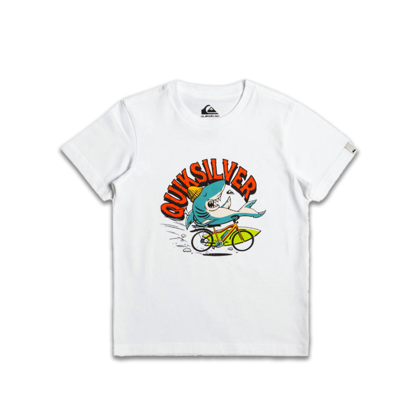 T-Shirt Quiksilver Bambino At Risks Bianco