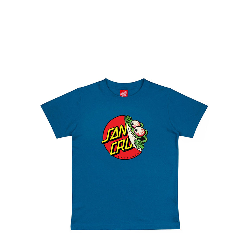 T-shirt Santa Cruz Bambino Beware Dot Front Tee Blu