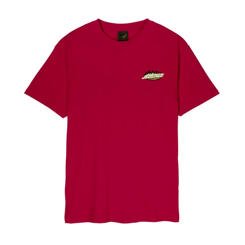 T-Shirt Santa Cruz Ultimate Flame Dot Tee Rouge