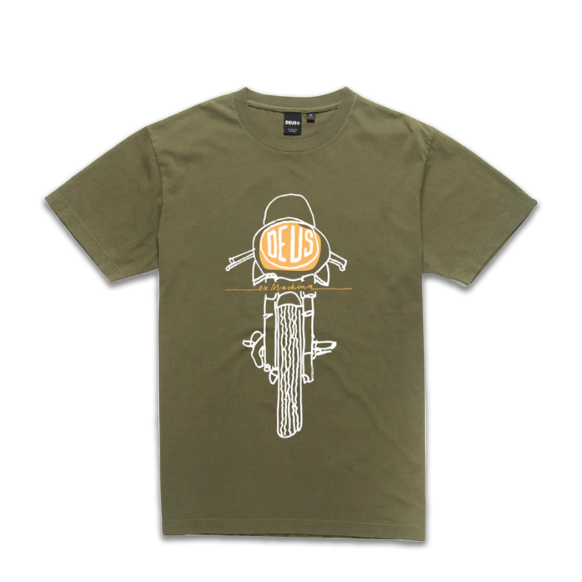 T-Shirt Deus Frontal Matchless Verde