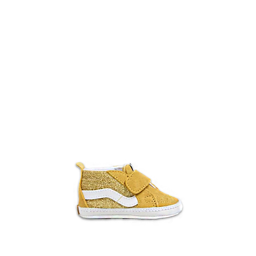 Sneakers Vans Bambino Sk8 Hi Crib Glitter Oro su Liquido Liquido Store