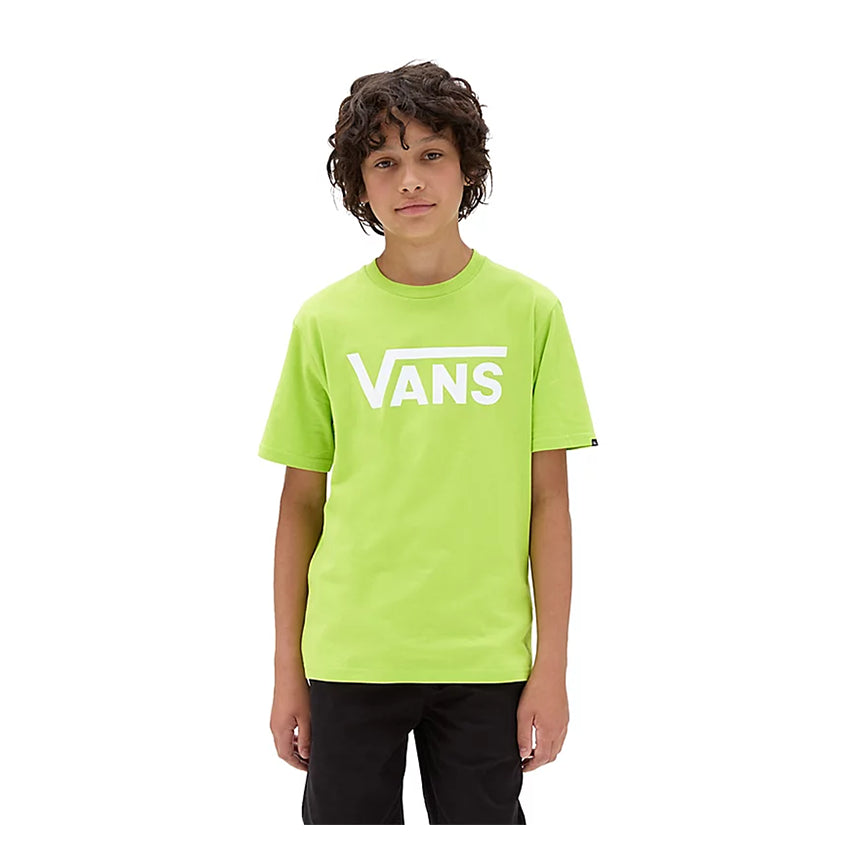 T-Shirt Vans Bambino Logo Classic Lime