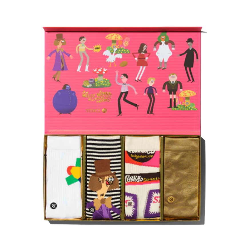 Calzini Stance Willy Wonka Box Set Socks Multi