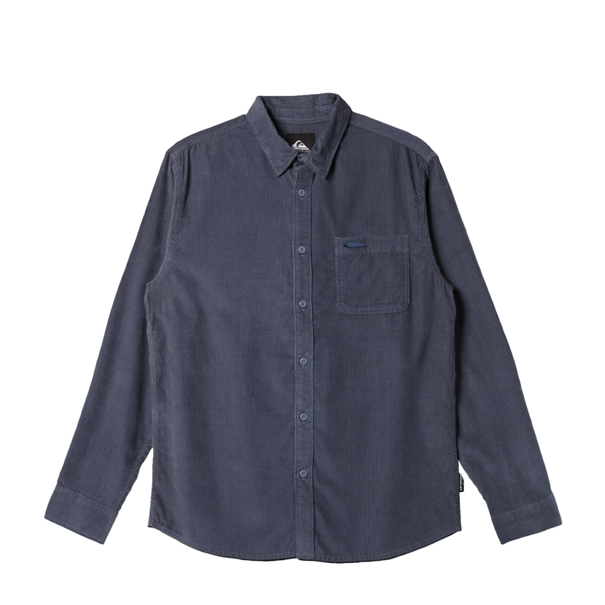 Camicia Quiksilver Smoke Trail Cord Shirt Blu