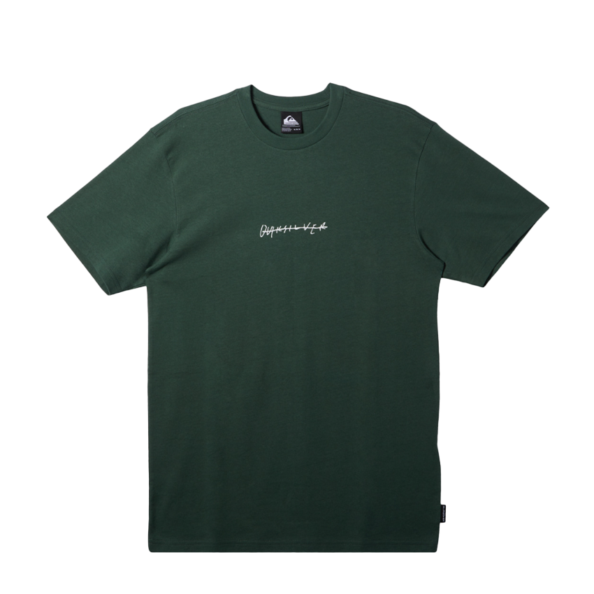 T-shirt Quiksilver Rushed Logo DNA Verde