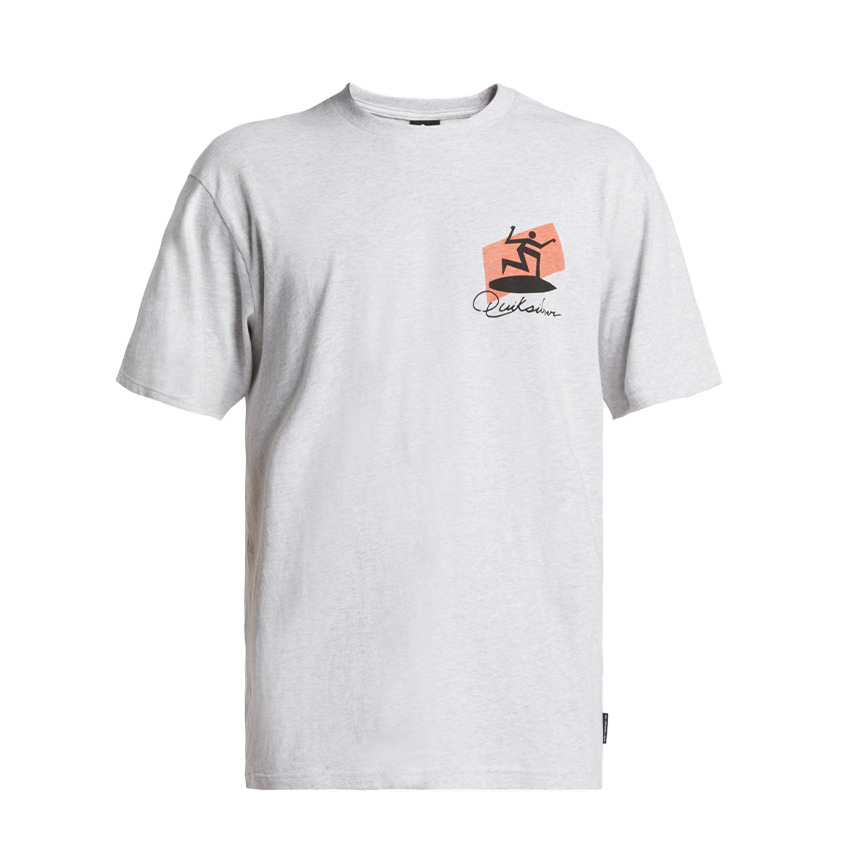 T-shirt Quiksilver Surfer Moe Grigio