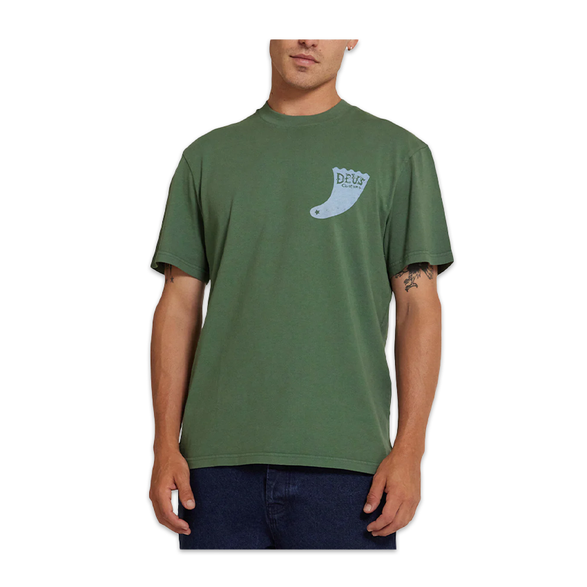 T-Shirt Deus Single Fin Tee Verde