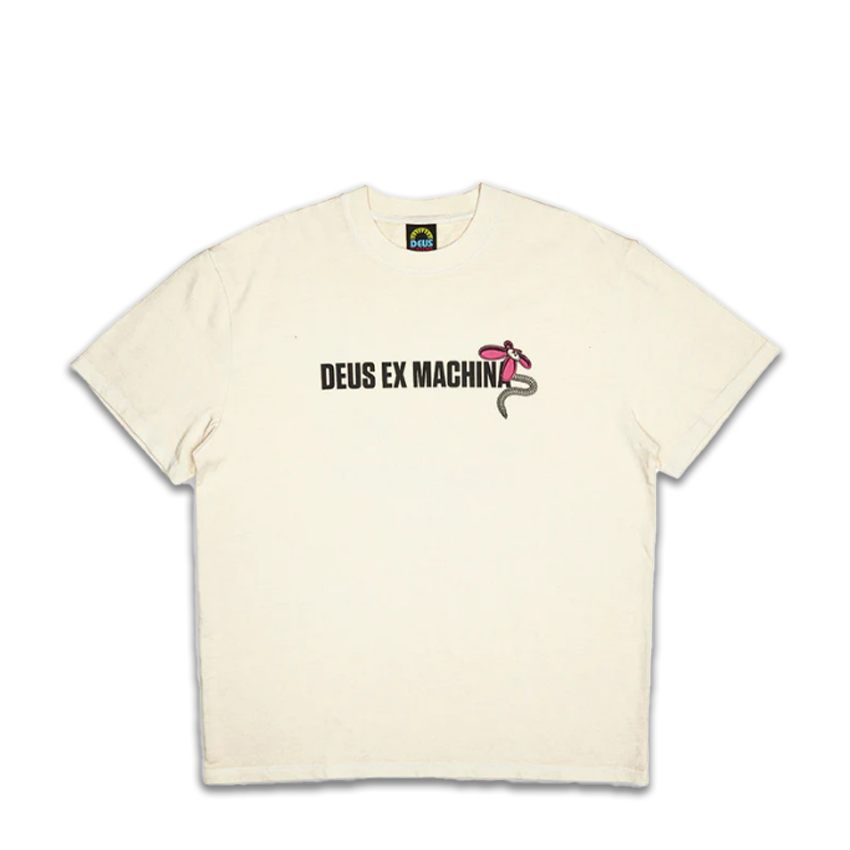 T-Shirt Deus Surf Shop Tee Bianco