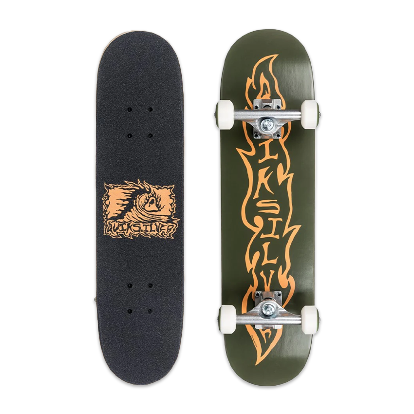 Skate Completo Quiksilver Flaming 7.8" Verde