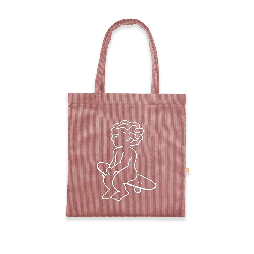 Borsa Ementa Baby Cord Tote Bag Rosa