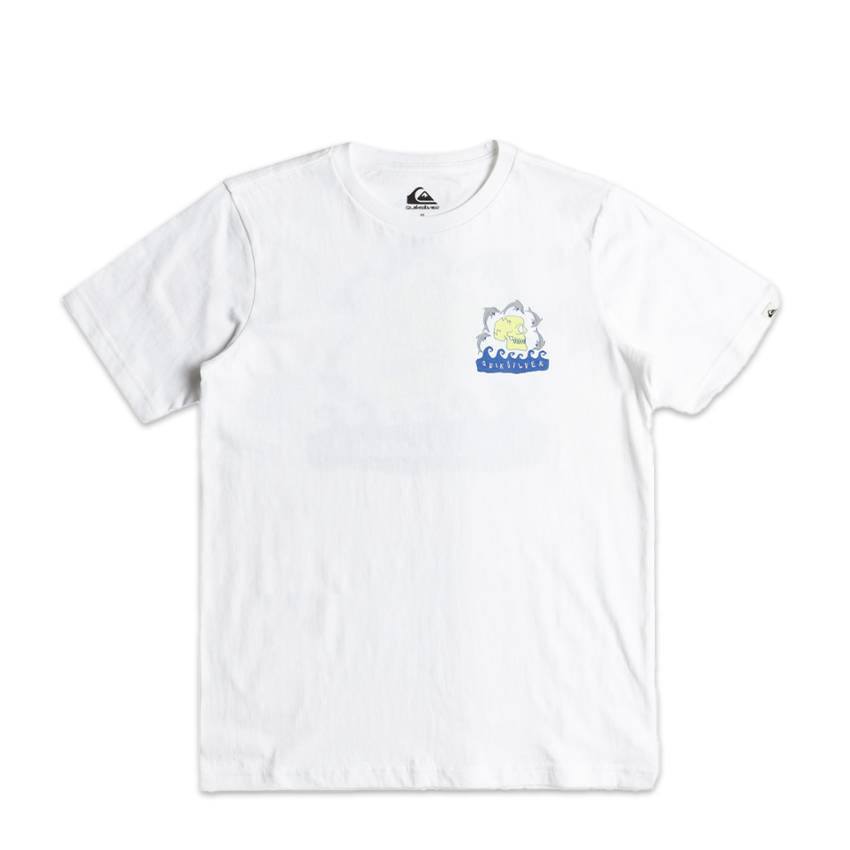 T-shirt Quiksilver Bambino Porpoises SS Bianco