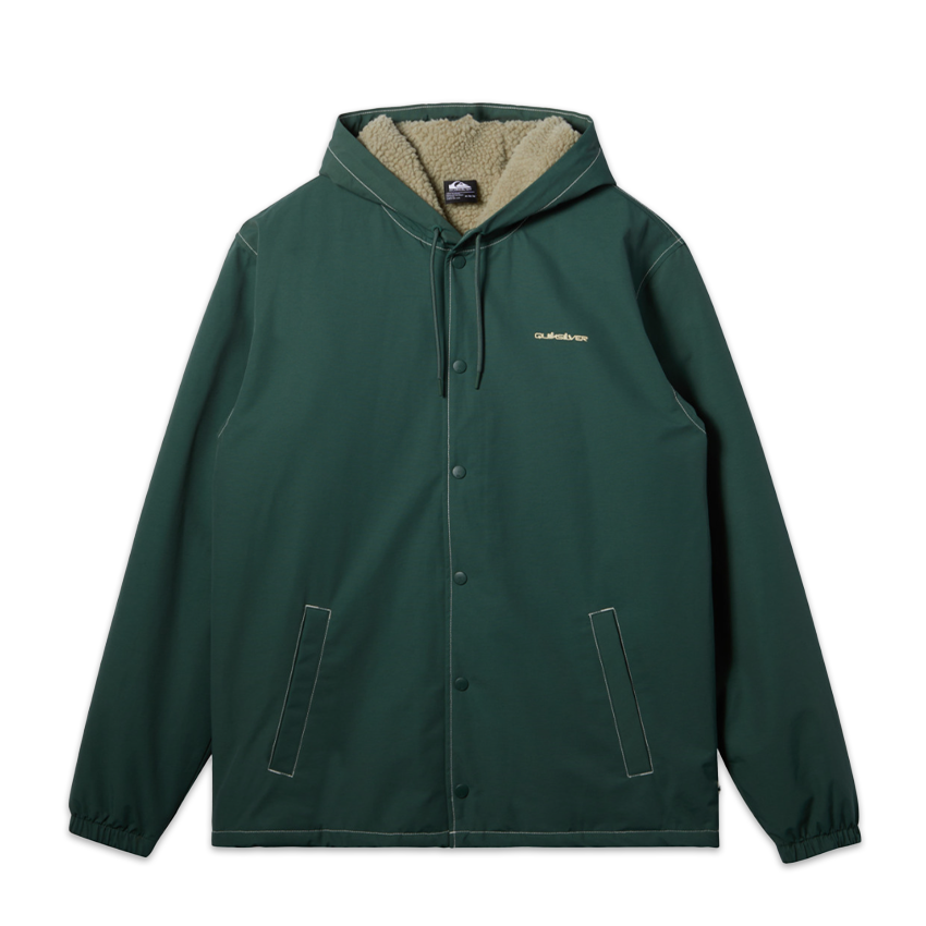 Giacca Quiksilver Rain Cloud Warm Hooded Coach Verde