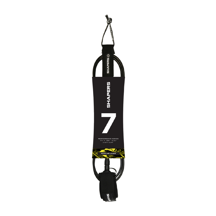 Leash Surf Shapers Regular Leash 7’ Nero