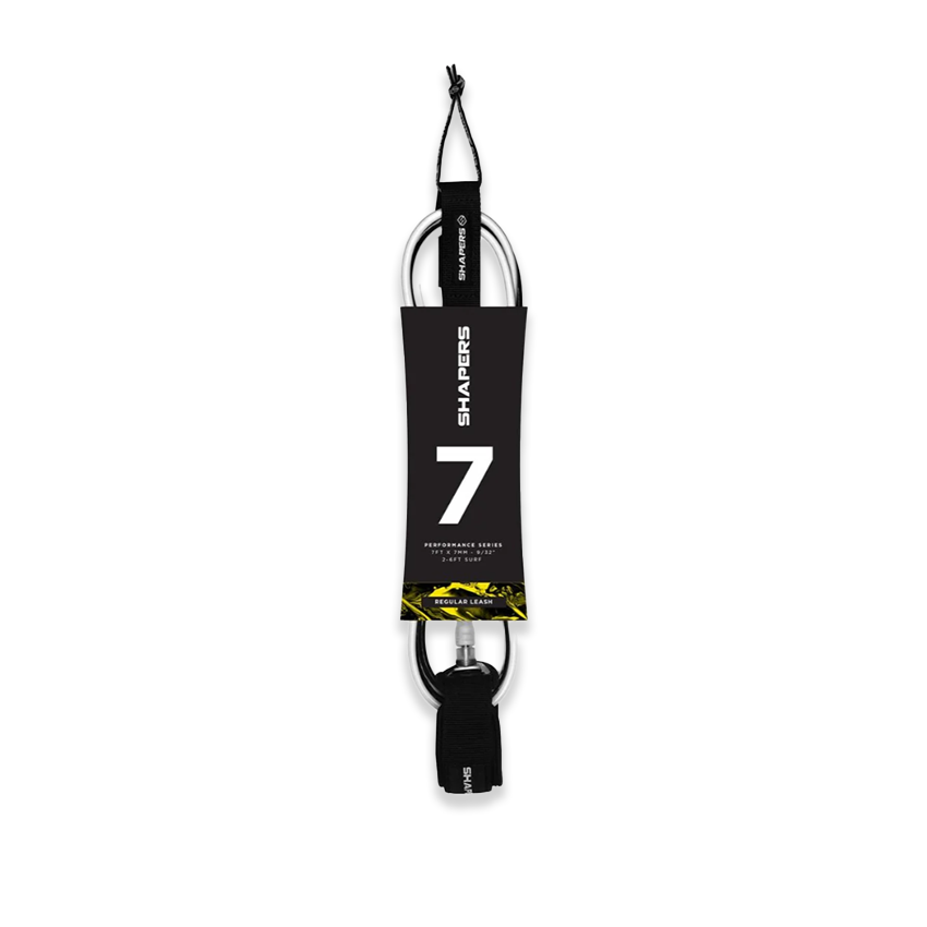 Leash Surf Shapers Regular Leash 7’ Nero/Bianco