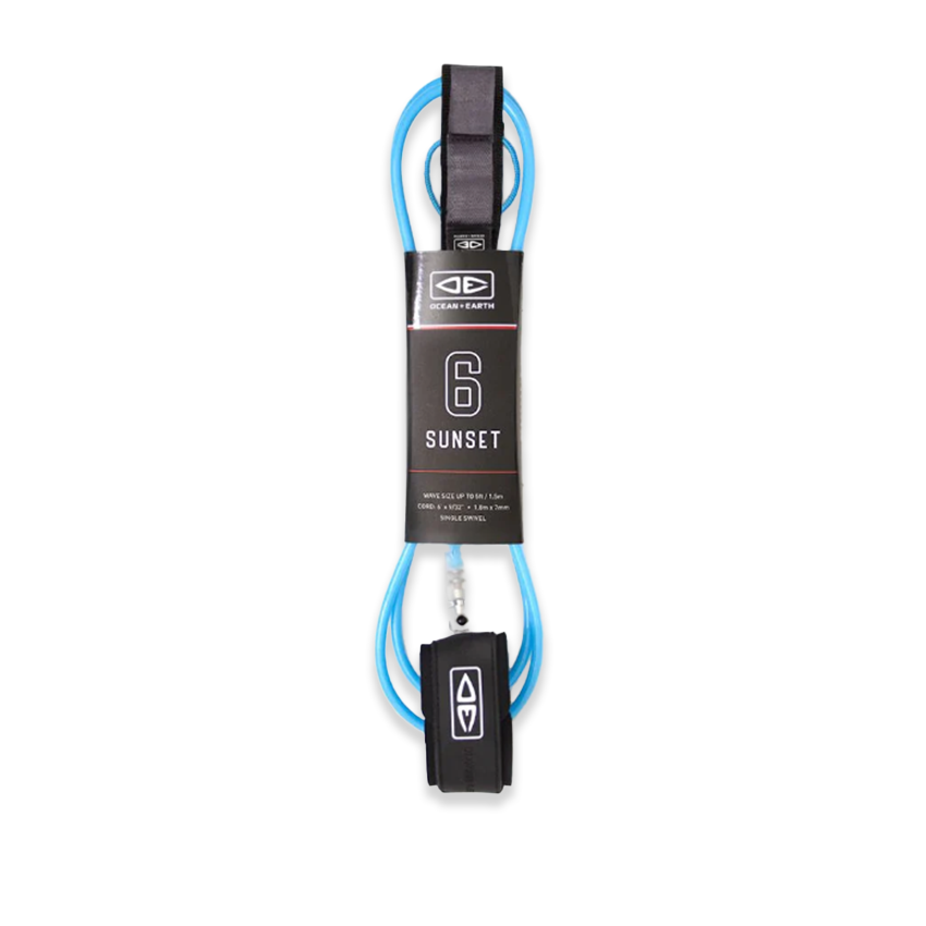 Leash O&E Sunset  Moulded 6’ Blue