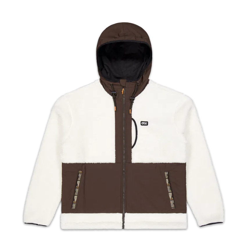 Pile Picture Pemberton Zip Fleece Bianco