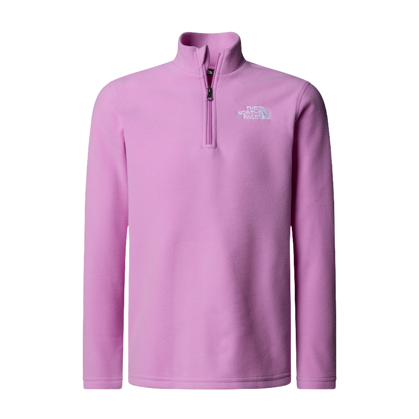 Pile The North Face Teen Glacier ¼ Zip Pullover Rosa