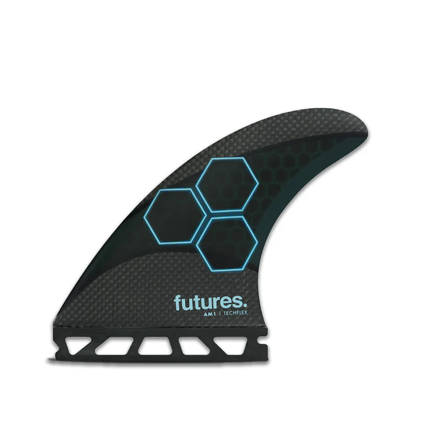 Pinne Surf Futures Fins AM1 Techflex Thruster Medie Nero