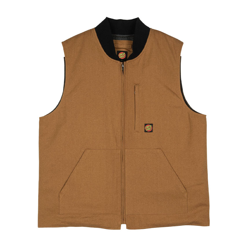 Giacca Santa Cruz Classic Label Vest Marrone