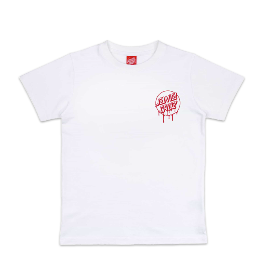 T-Shirt Santa Cruz Bambino Popsicle Hand Tee Bianco