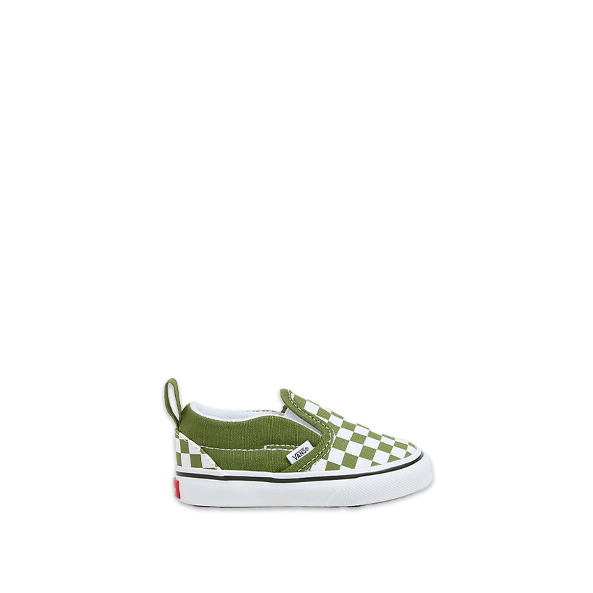 Sneakers Vans Bambino Slip-On V Color Theory Checkerboard Verde