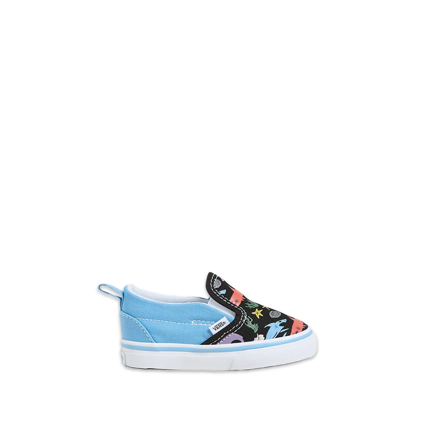 Sneakers Bambino Vans Slip-On V Glow Shark Blu