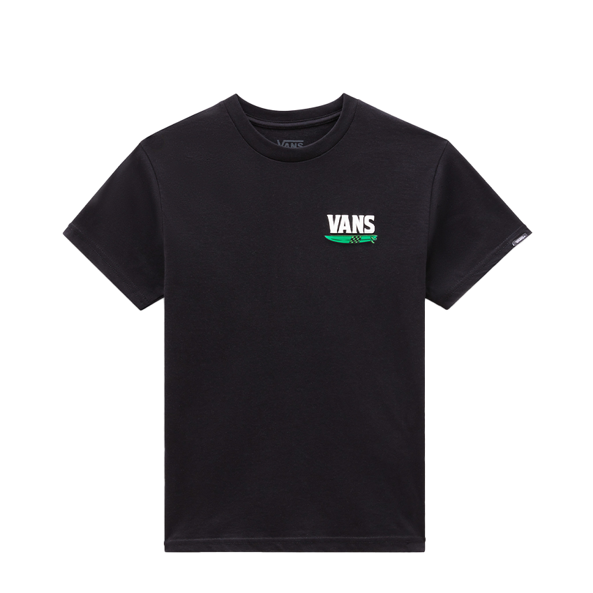 T-Shirt Vans Bambino Shaka Skeleton Tee Nero