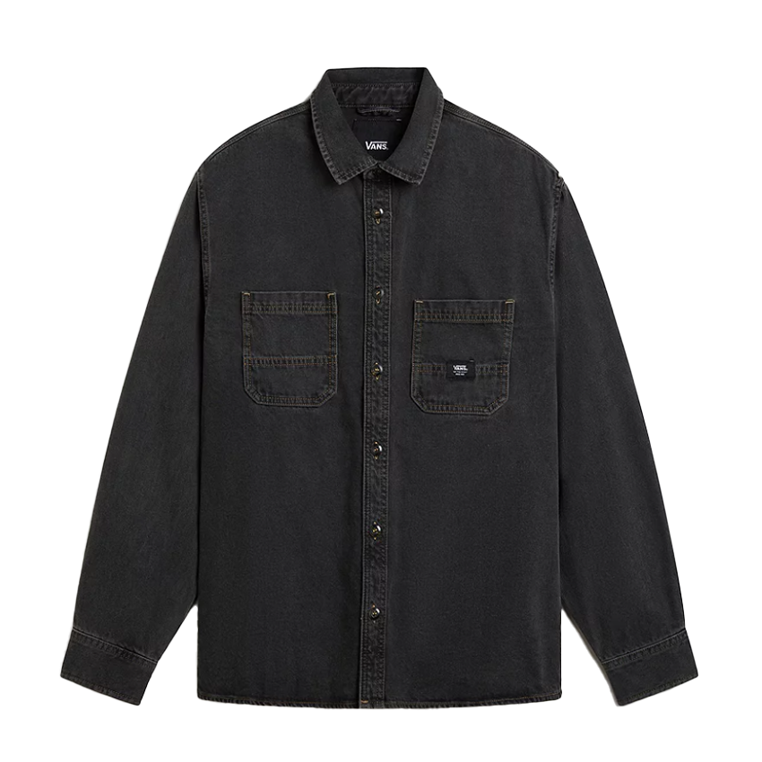 Camicia Vans Stevens Denim LS Woven Shirt Nero