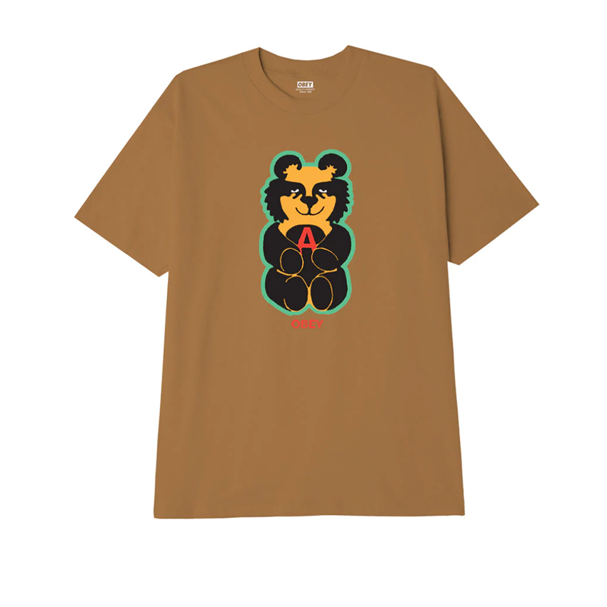 T-Shirt Obey Teddy Classic Marrone