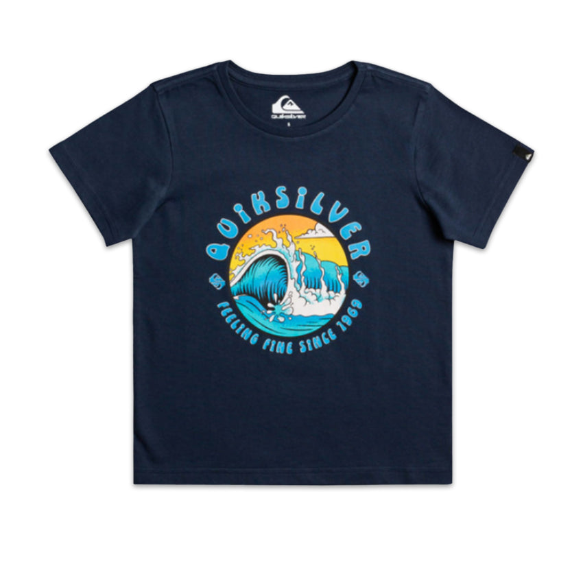 T-Shirt Quiksilver Light Tunnel Young Blau