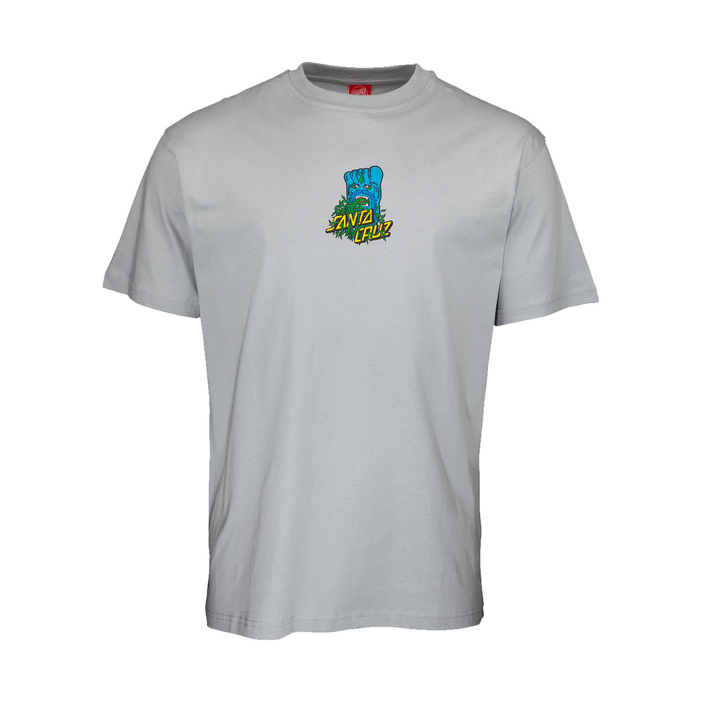 T-shirt Santa Cruz Big Foot Screaming Hand Grigio